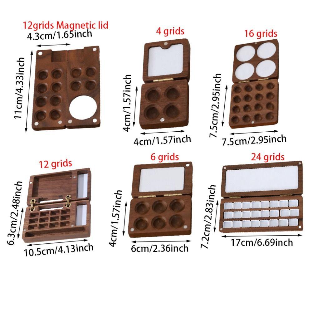 Mini Paint Box Compact Mixing Paint Tray Integrated Tray Pocket Palette  Sketch Painting
