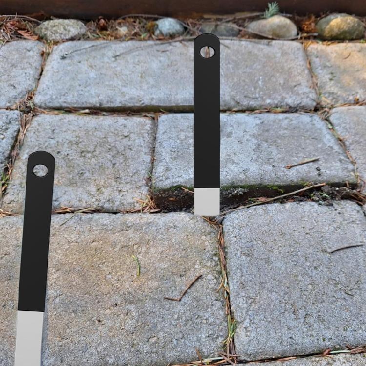 2Pcs Pavers Pullers Pavers Extractor Tool Slots Pavers Removal Tool for Garden Yard Patio Pavers Brick Block Replacement