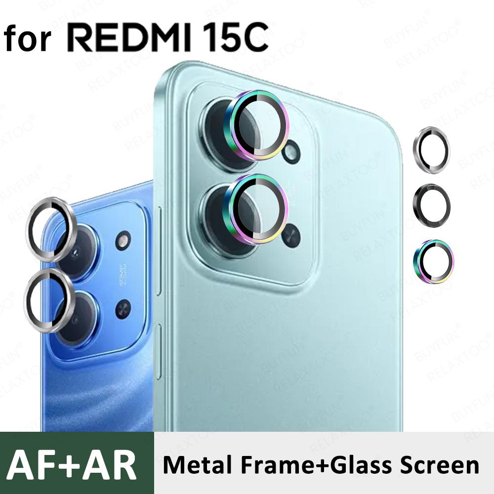 for Xiaomi Redmi 15C 4G 5G Back Lens Ring Metal Glass Cover Redmy 15 C C15 Redmi15C 2025 Rear Camera Protector Cap Case Friendly 4