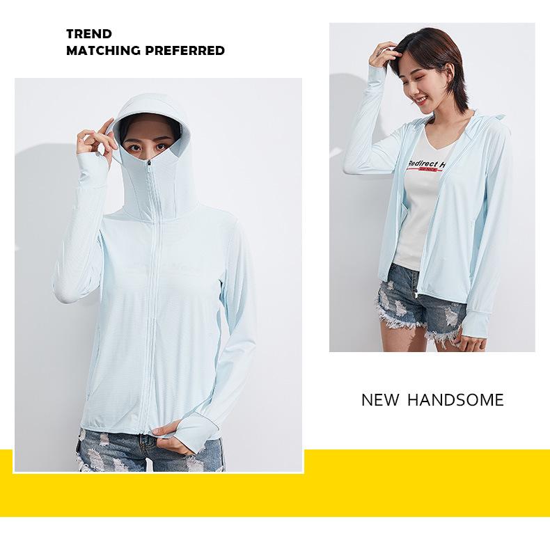 2022 UPF 50+ Breathable Ice Silk Long-Sleeve Sun Protection Clothing for Men & Women