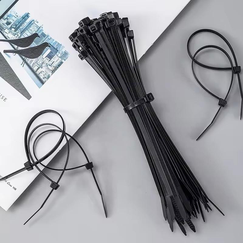 100 Pieces Self Locking Plastic Nylon Cable Tie Fasten Cable Tie Transport Packaging Cable Tie Garden Cable Tie Book Cable Tie