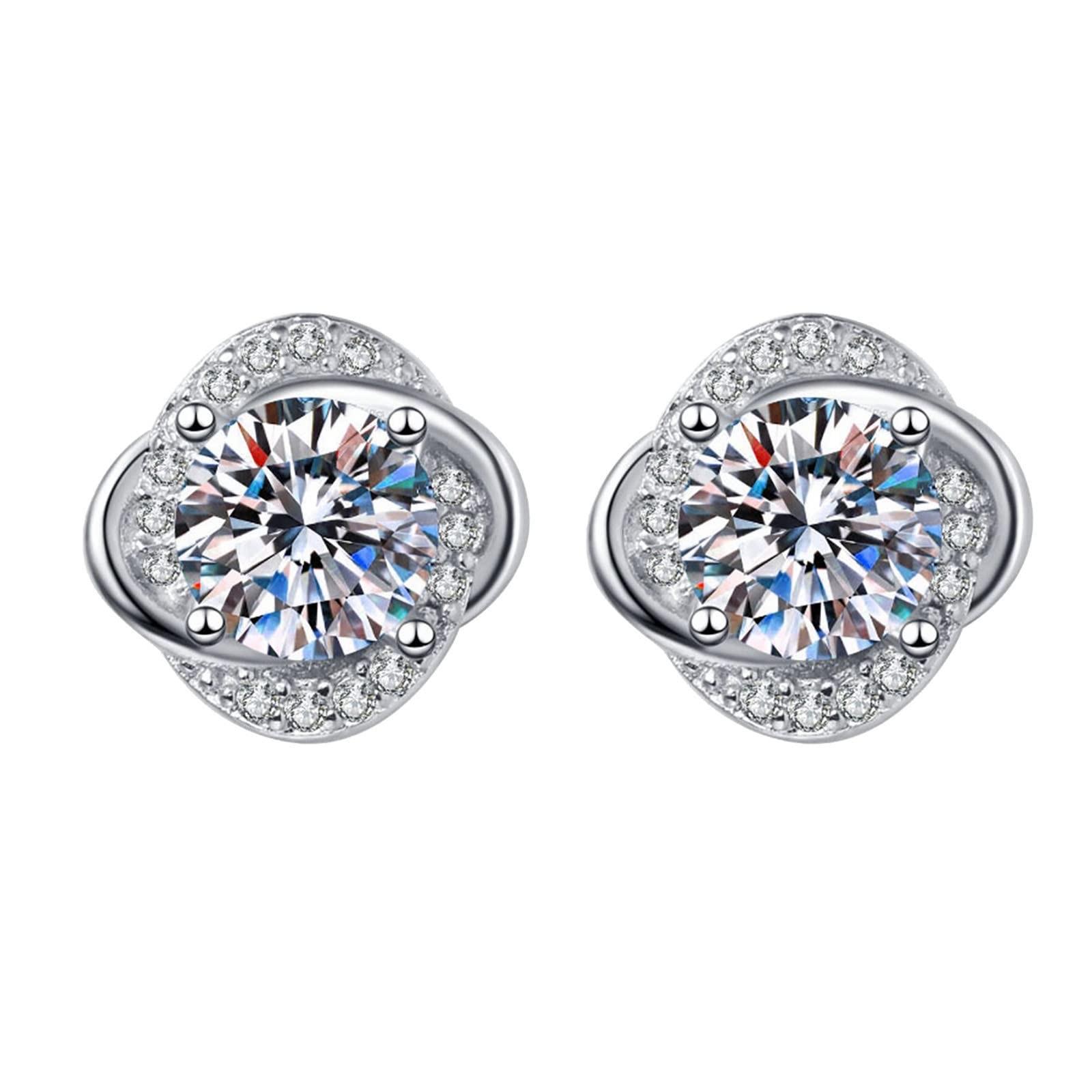 

Серьги-гвоздики с бриллиантами и цирконием, гипоаллергенные серьги-гвоздики для женщин, изящные украшения, наполнители для чулок