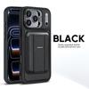 Abnehmbare Karten Tasche Leder Hülle für iPhone 17 Pro Max Air 16 Plus 15 14 13 12 Magnetisch Kabelloses Laden Linsen Rahmen Ständer Abdeckung