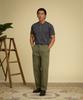 Beulonseun 10.6 Oz Cotton Short Sleeve Henley Tee Dark Gray