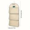 1pc Three-Tier Hanging Underwear, Socks & Bra Mesh Storage Bag - Transparent Pocket Design, Wall-Mounted Organizer for Dorms