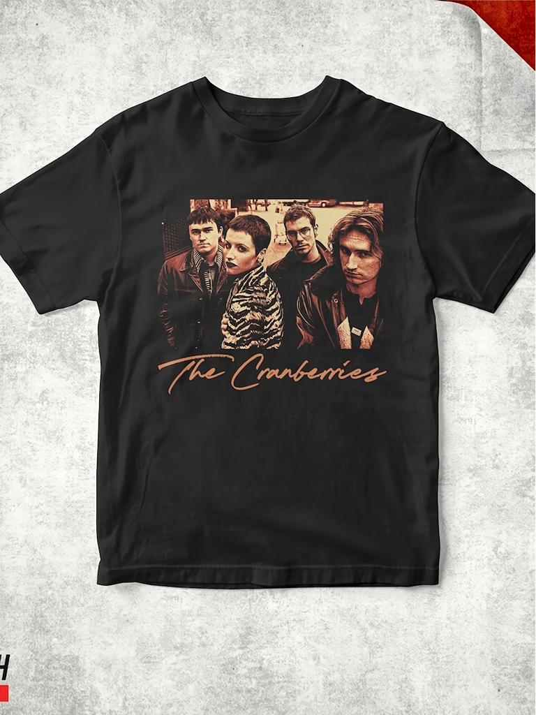 Estilo Retro Moderno The Cranberries Años 90 Camiseta Unisex Estampada Algodón Puro Cuello Redondo Ropa Urbana Top camiseta oversized