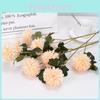 3head Chrysanthemum Artificial Flower Wedding Hall Decoration With Silk Material For Event Center Decor