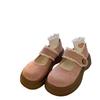 Beautiful~ Not tired feet British style thick sole simple shallow mouth Mary Jane shoes new spring and summer thick heel loafer single shoes women