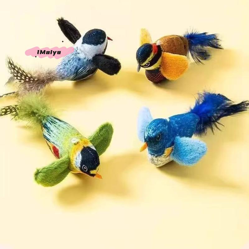 M-1/2/3PCS Cat Toys Self-Entertainment And Relaxation Swing Toys Cat Teasing Sticks Bite-Resistant Realistic Bird Pet Toys Cats