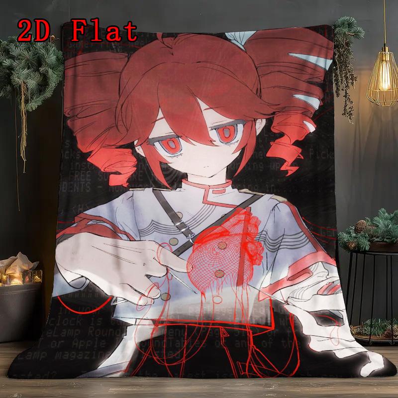 Kasane Teto 2D Flat Pattern Flannel Blanket High quality All Seasons Warmth and Comfort Perfect for Christmas Gifts.MMT0918255