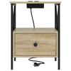Nightstand Sonoma Oak 41.5 x 40.5 x 55 cm Particleboard