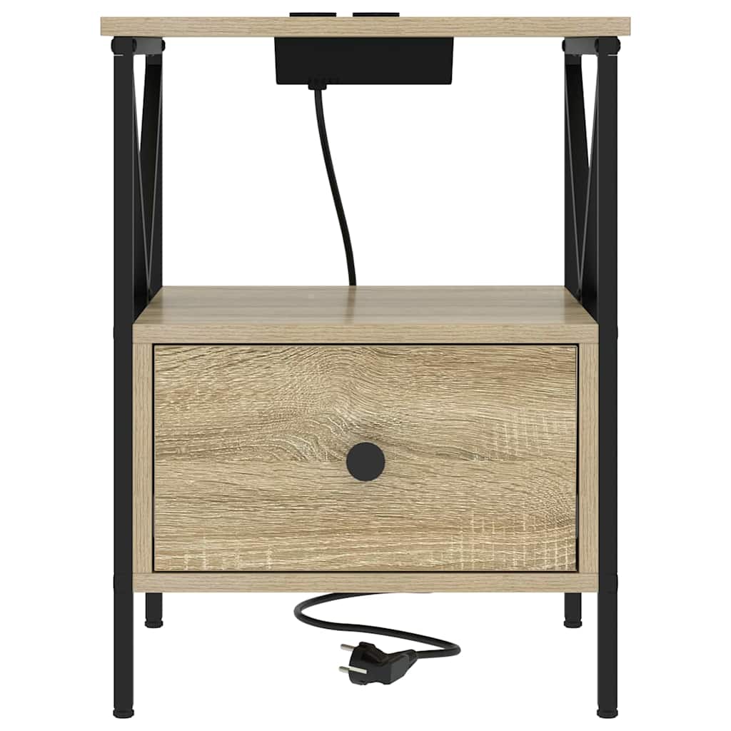 Nightstand Sonoma Oak 41.5 x 40.5 x 55 cm Particleboard
