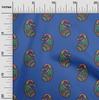 oneOone Cotton Flex Fabric Paisley Block Printed Craft Fabric BTY 40 Inch