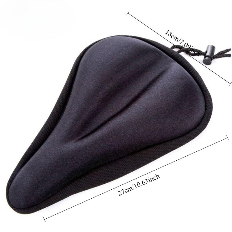 Silicone Bicycle Seat Cover 3D Cushion for Mountain Bike Road Bike Cycling Saddle Cover Comfort Bike Accessories