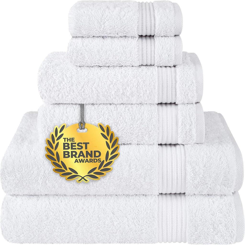 Soft, Absorbent Men's Multi-Color Thick Cotton Bath Towel Set with Code for Vacuum Packing