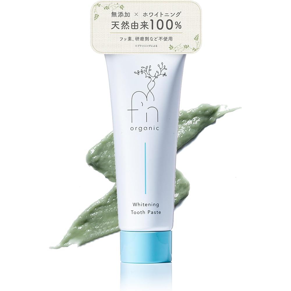 

Fan Organic Whitening Toothpaste Gel 80g Mint Fluoride-Free Non-Abrasive Oral Care