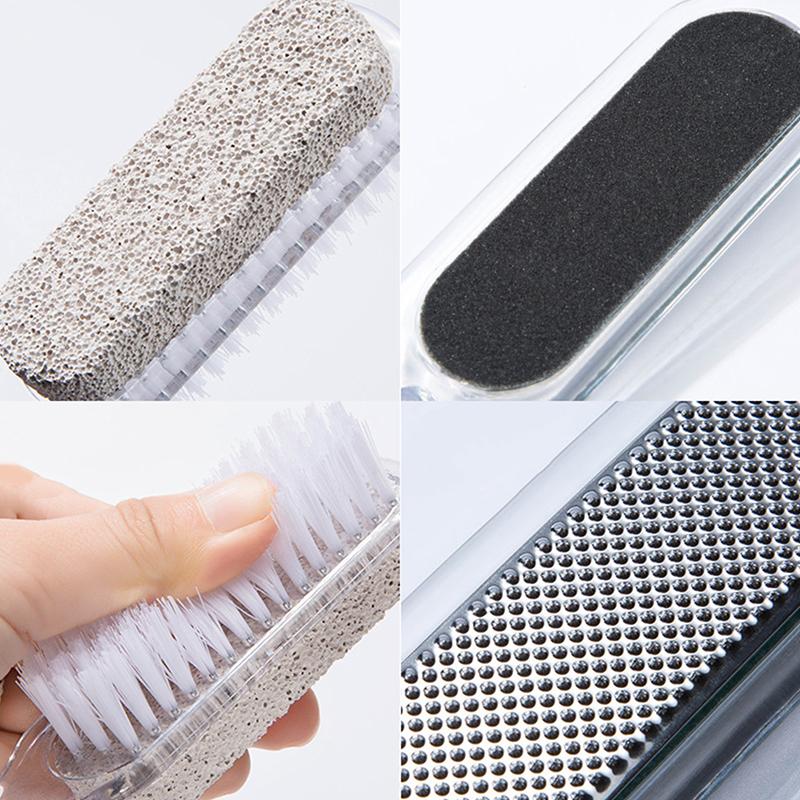 Foot Pumice Stone Dead Skin Remover Brush Pedicure Grinding Tool Multifunction