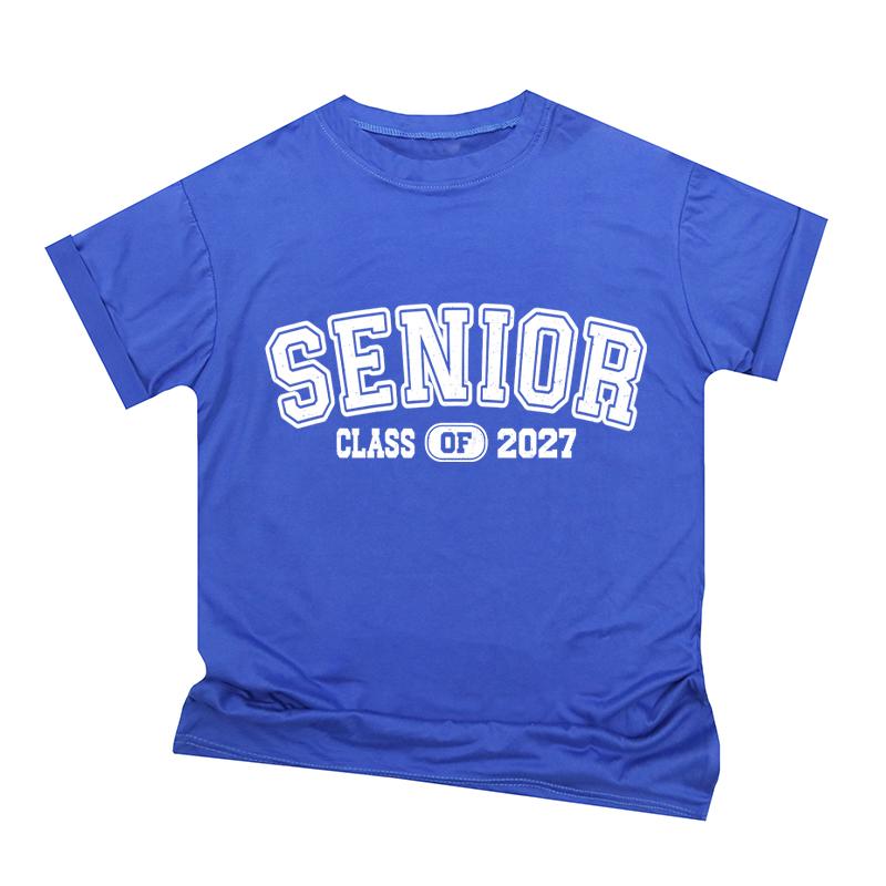Vintage Senior 2027 Class Of 2027 Seniors Graduation 2026 Senior 27 Tshirt Unisex Unisex Short Sleeve Fashion Tshirts