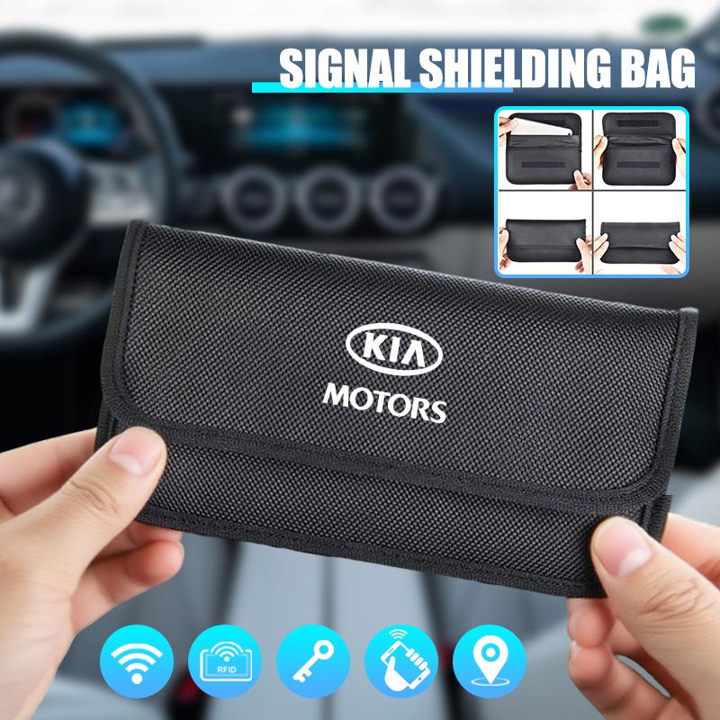 Car Key Signal Blocking Bag Shielding Pouch For KIA EV6 Sorento Niro Stinger Ceed Carnival K5 K9 Soul Carens VQ Caden Accessory