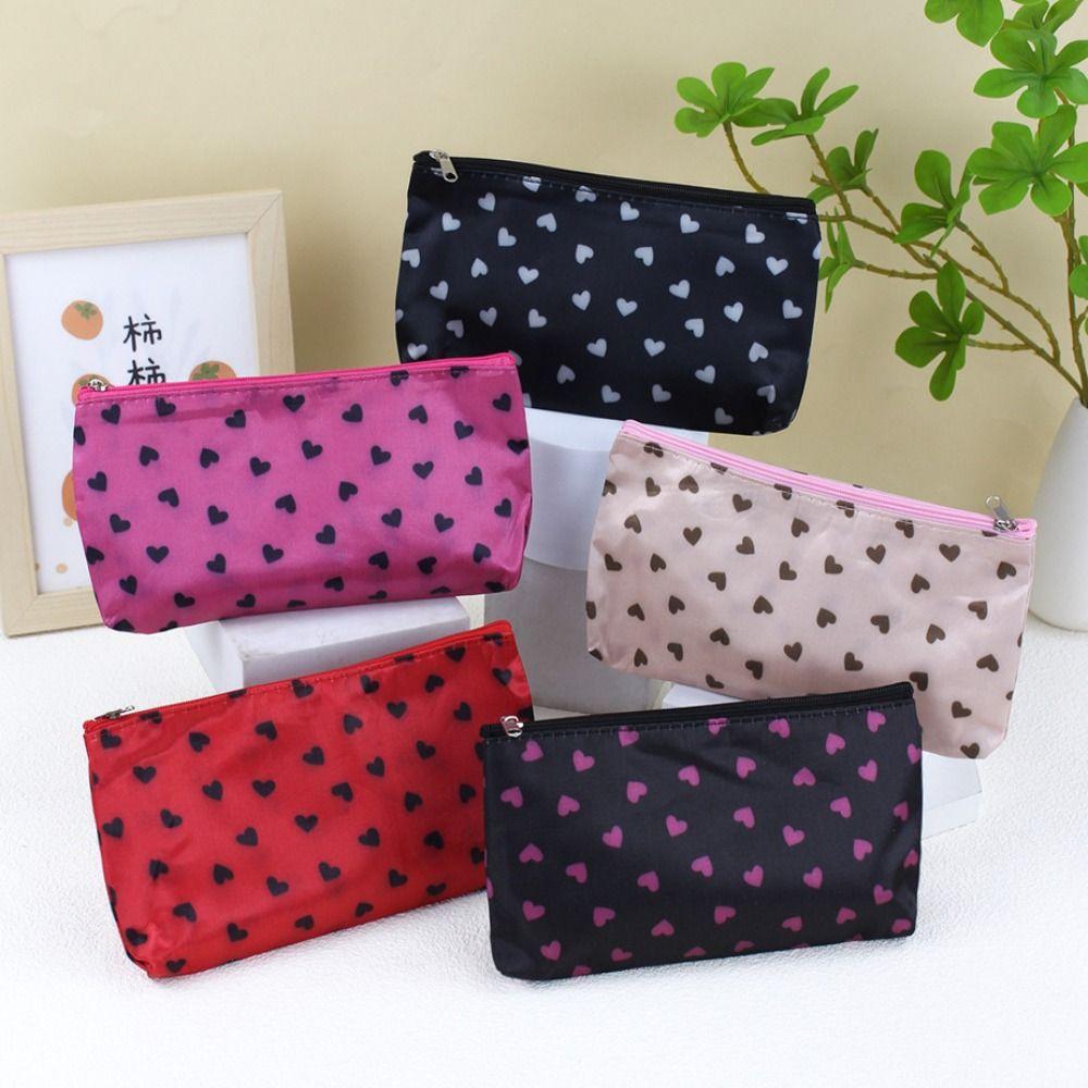 Heart Pattern Cosmetics Storage Box Fashion Design Storage Organizer  Travel