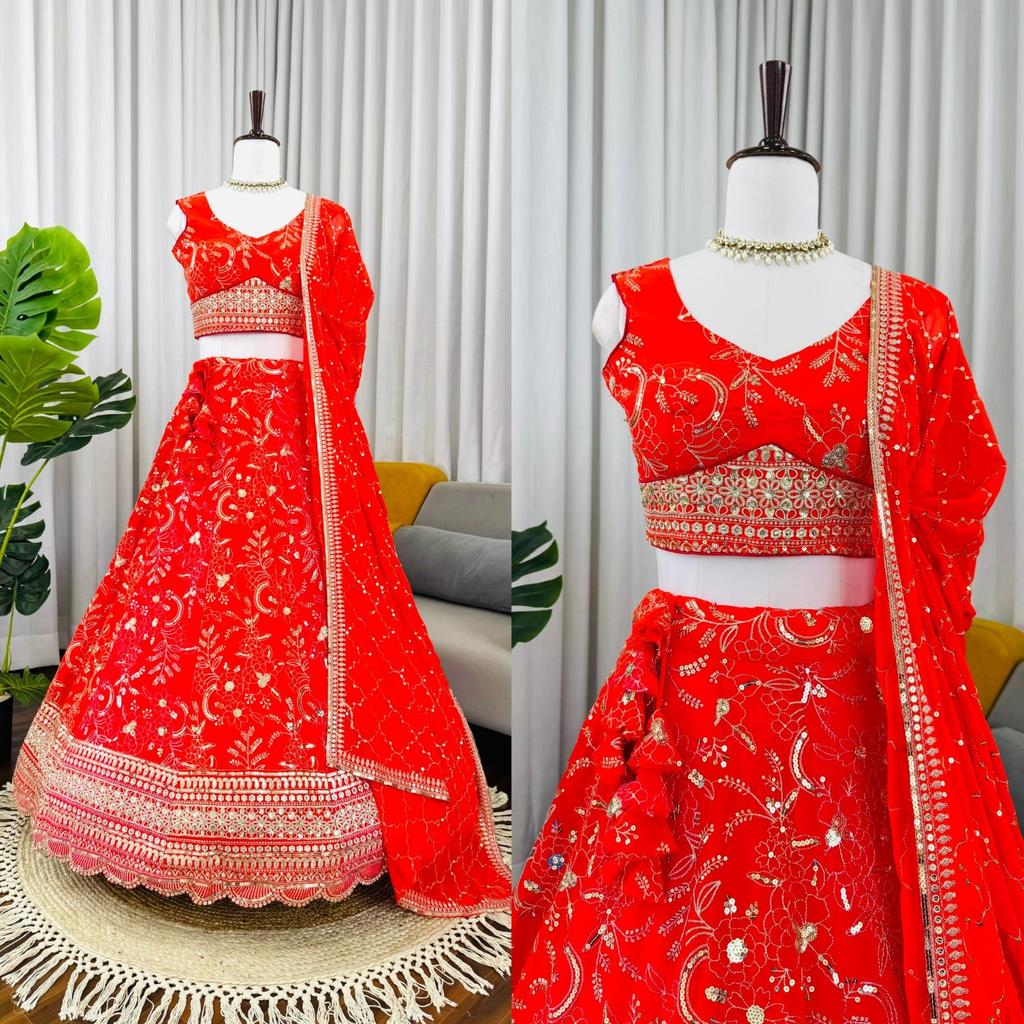 Lehenag Choli Party Wedding Wear Dress Indian Pakistani Lehenga Dupatta Set