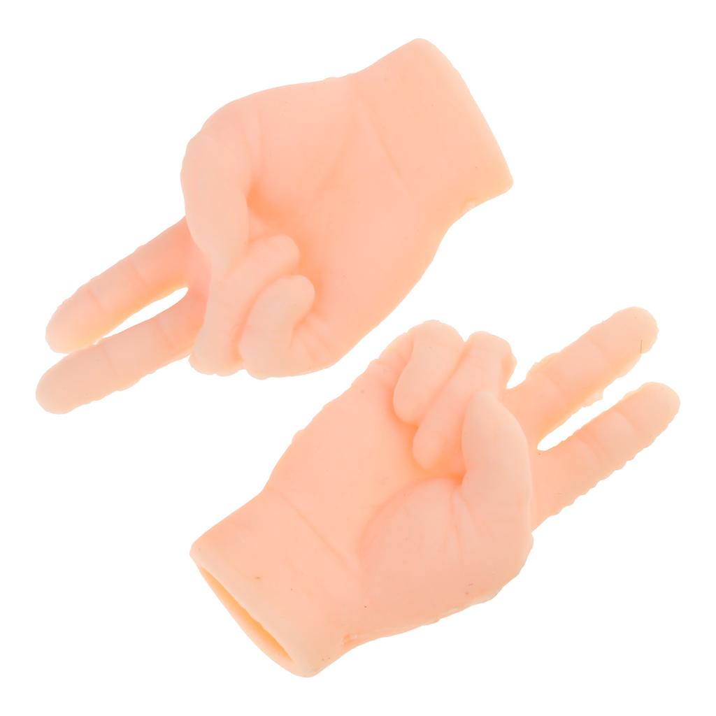 Fingerpuppen-Set mit 2 Stück für Katzen, zum Spielen, Videoaufnahmen, Requisiten, Rollenspielpuppe, winzige Hände für Katzen, lustige Finger