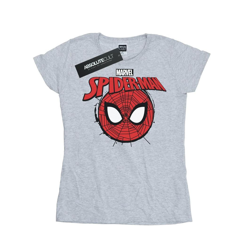 Marvel Womens/Ladies Spider-Man Logo Head Cotton T-Shirt