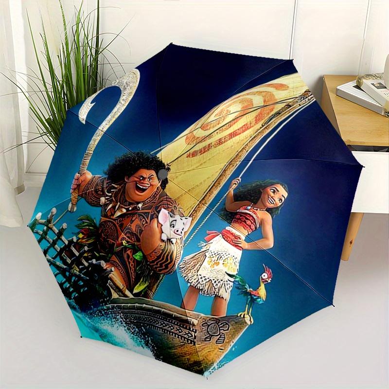 

Moana Collection Moana & Maui Automatic Opening and Closing Folding - A Good Choice for Gifts, Fashionable and Convenient Umbrella With Cute