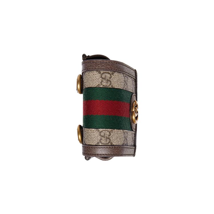 Gucci Ophidia Removable Adjustable Shoulder Strap Canvas Crossbody Phone Bag Mini Men Bags Beige Ebony 746307-96IWT-8745