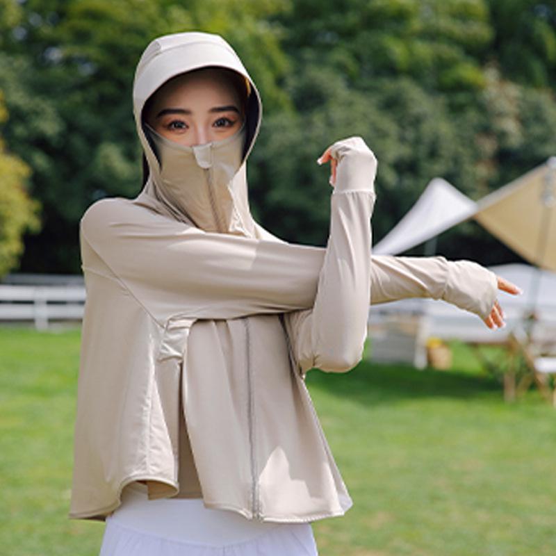 

Жіноча 2025 Куртка-худі вільного крою високого класу для захисту від сонця - Легка та стійка до УФ-випромінювання One Size