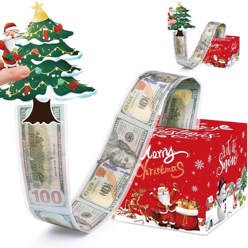 Christmas cash box hidden cash family party super warm Christmas party great surprise gift box