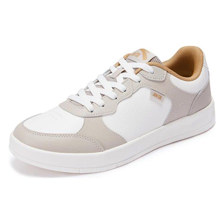 Anta Comfortable Simple Casual Warm Non-Slip Low-Top Sneakers Men Sneakers Light-Brown 112358013S-1