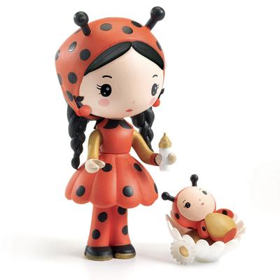 DJECO Tinyly Teeny Coco & Minico Puppe Marienkäfer Puppe Spielhaus Skandinavisch Stilvoll Montessori 4 Jahre alt 5 Jahre alt 6 Jahre alt 7 Jahre alt 8 Jahre