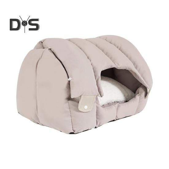 Pet Sofa Dual-Purpose Cat Bed Adjustable Shape Pet House Tent with Washable Removable Cushion for Cats Small Dogs Rabbit