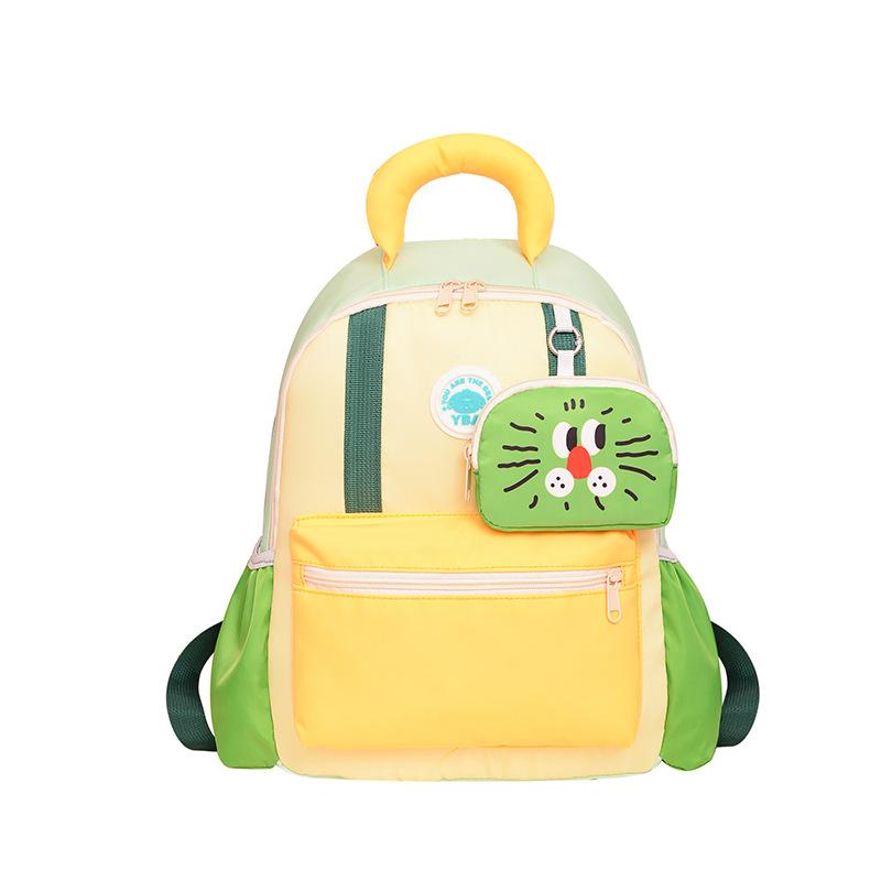 

School BagsNew children s size color matching cute backpack casual versatile travel backpack Small зелений