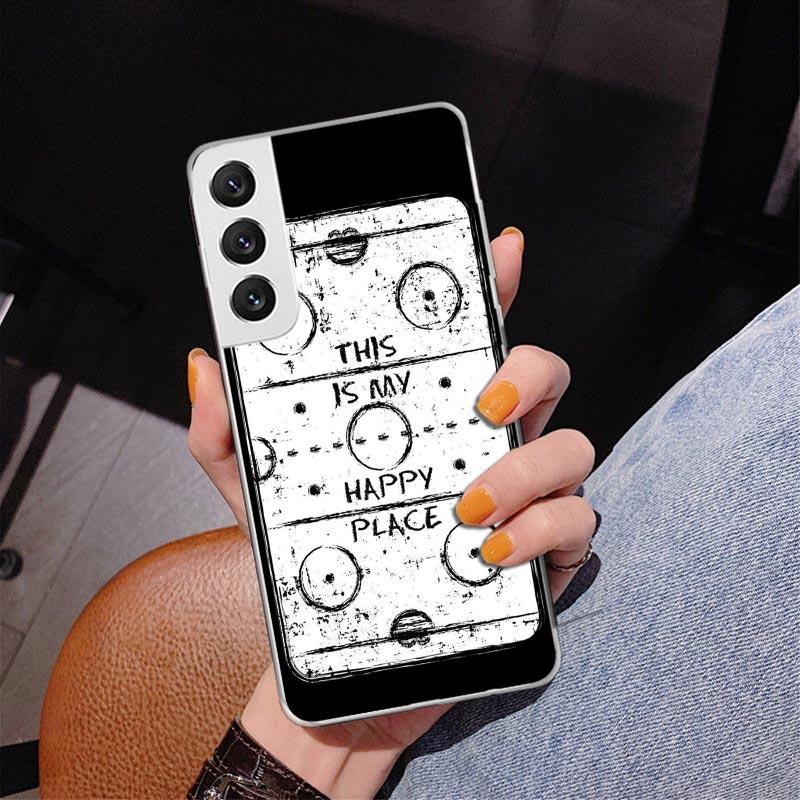 Ice Hockey Rink Sport Phone Case For Samsung Galaxy S24 S25 Edge S26 Ultra S23 S22 S21 Plus S20 FE + Personalized Print Cover Ga