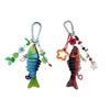 Fashionable Fish Keychain Sturdy Plastic Key Holder Stylish Bag Accessory Lightweight Design for Men Women