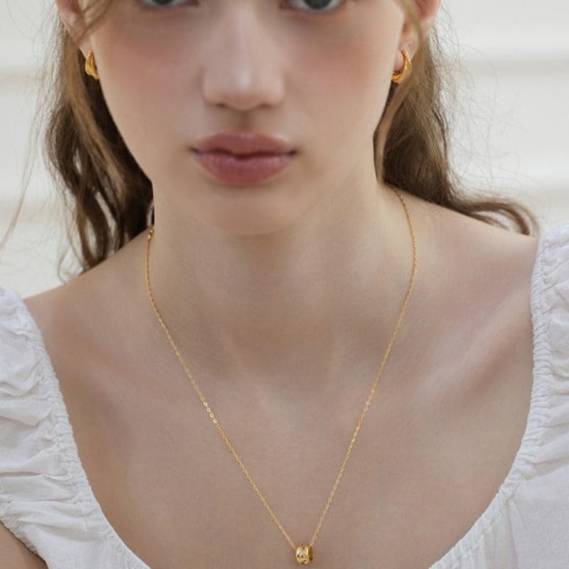 TATIANA (925 Silver) Bliss Initial Glow Ring Necklace NZ2465