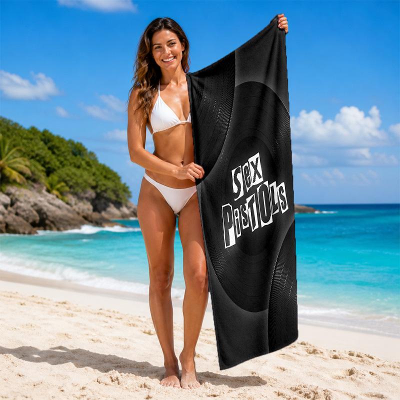 Sex Pistols Print Microfiber Beach Towel Sand?Resistant Lightweight Towel For Swimming Outdoor Travel Use