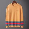 Men's Round Neck Letter Embroidery Fashion Pullover Sweater - Autumn/Winter Trend