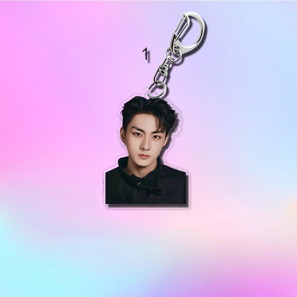 1pc ENHYPEN Kpop Acrylic Keychain Real Photo Member Figure, Jungwon Jay Jake Sunghoon Sunoo Ni-ki Half Body Portrait Keyring, Engene Fans Gift