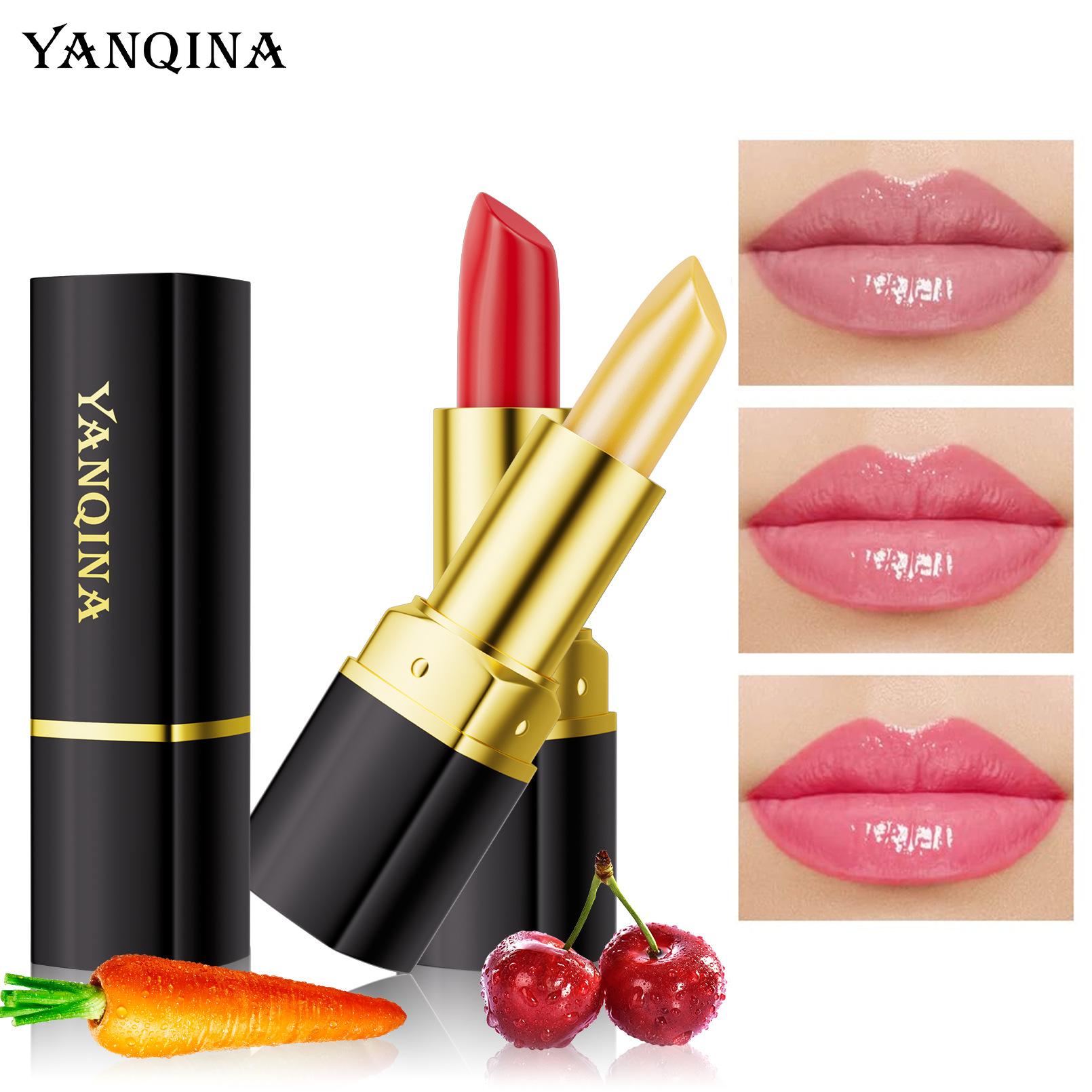 Xqwewanticeee Unisex Color-Changing Lipstick, Non-Stick Cup, Non-Fading, Waterproof, Moisturizing And Moisturizing, Thousands Of People And Thousands Of Colors, Temper