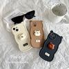 Three-dimensional cartoon hello bear for iPhone17Pro max Apple 16 mobile phone case 15 new 14 soft case