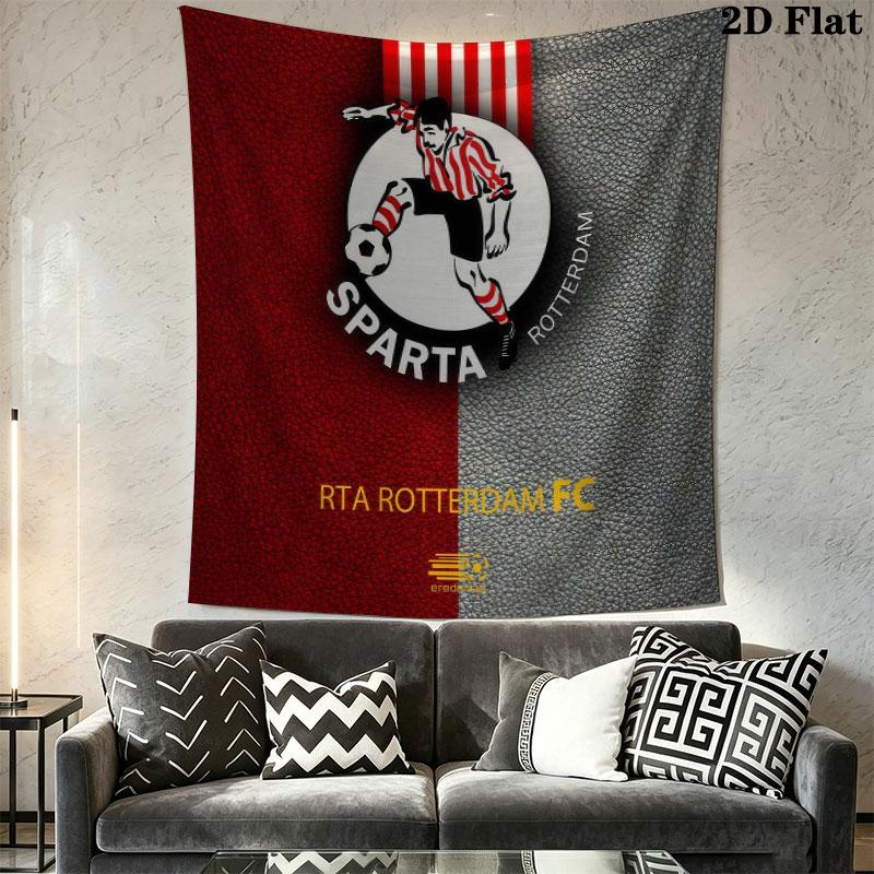 Sparta Rotterdam Wall Hanging Printed Fabric Blanket Decorative Tapestries for Bedroom Living Room Home Decor