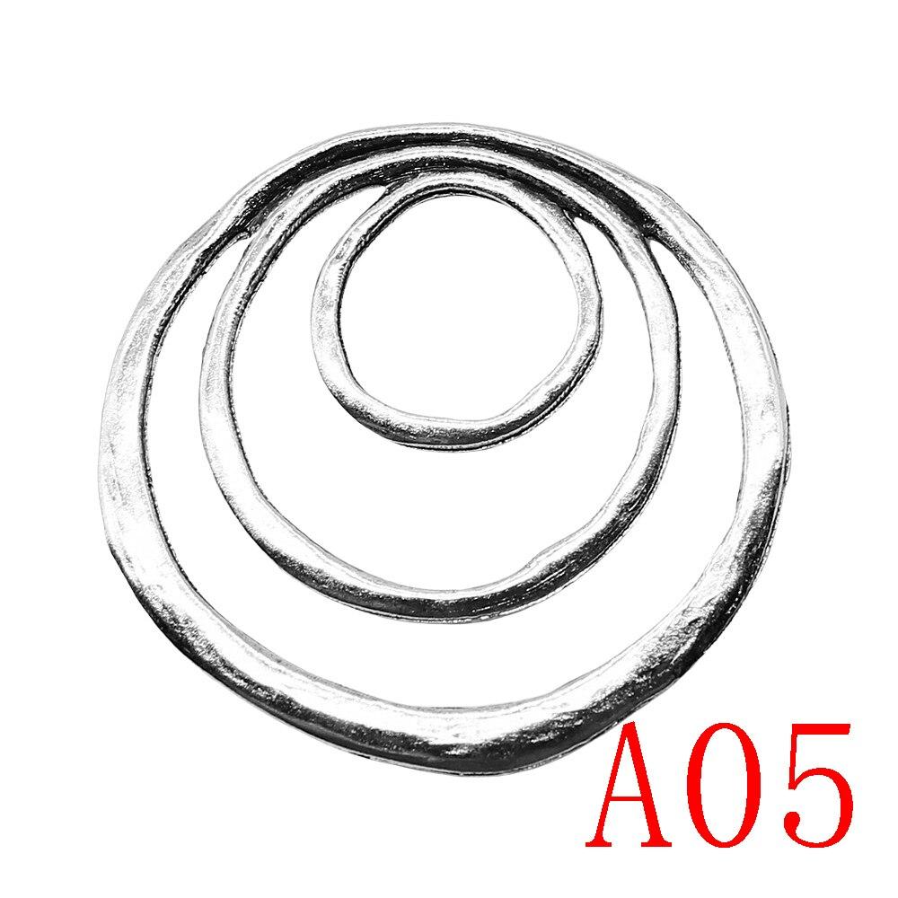 Big Circle Charms For smykker Making Accessori Decor Diy