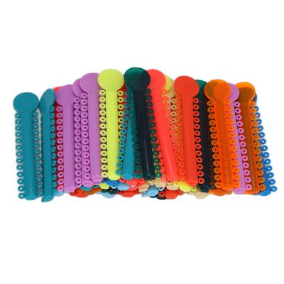 40 stk tenner bukseseler Ligature bånd Plast Fargerike Dental Elastiske Ligature bånd for Dental