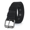 Men's Tactical Nylon Woven Belt with Full Eyelet Pin Buckle for Military Training.