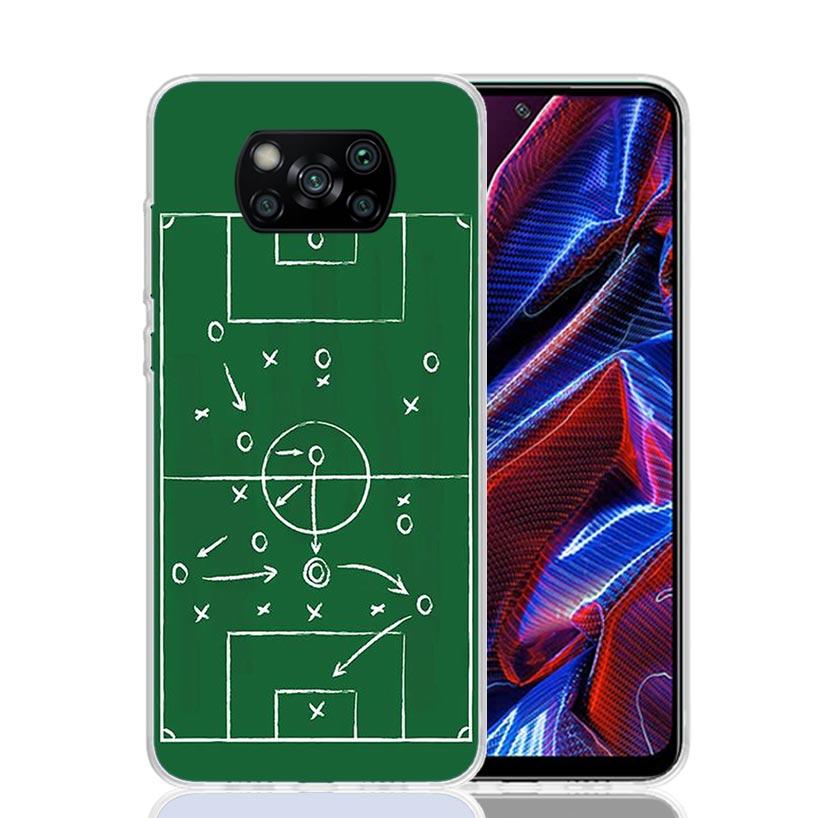 Football Soccer Tactics Time Phone Case For Xiaomi Poco F7 Ultra X7 X6 Pro X5 Redmi 15 15C 13 13C 12 12C 10 10A 10C 9 9A 9C 9T S