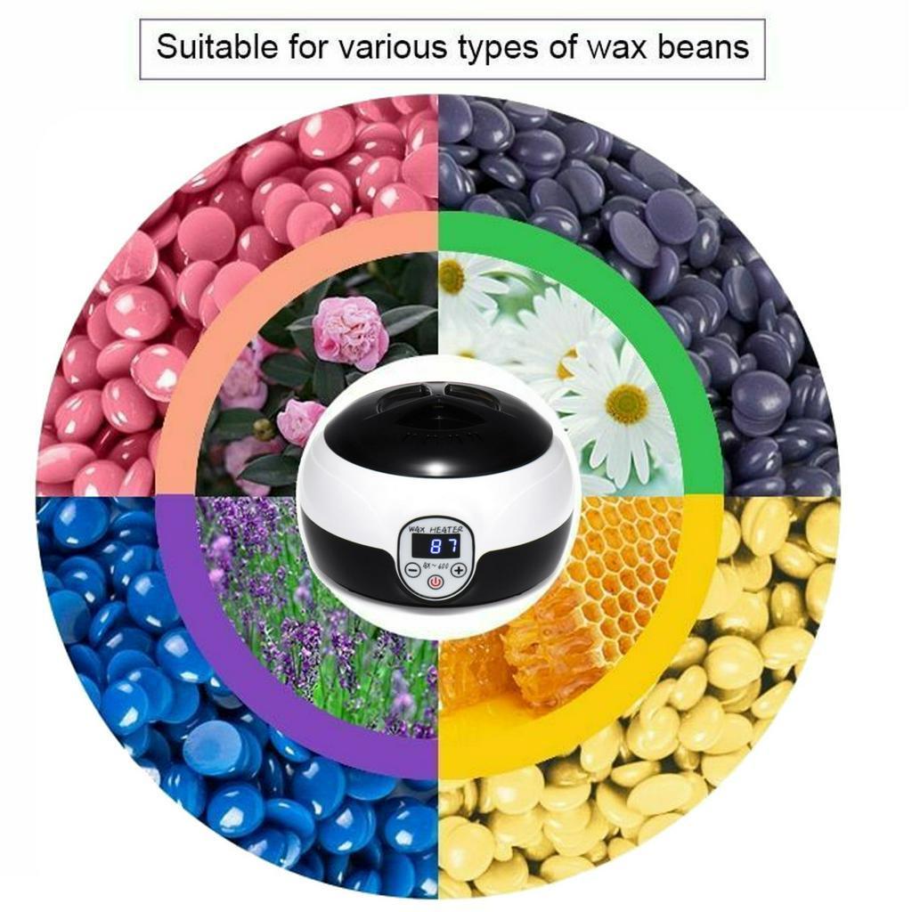 Black 500cc Hot Wax Warmer Kit MiNi Constant Temperature Painless Hair Removal Wax Heater Machine
