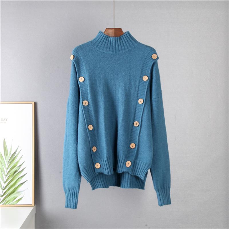 Hirsionsan Ležérní měkká pletená souprava Dámské 2021 Podzim Zima Svetr & Mrkvové kalhoty 2 kusy Dámský outfit Tepláky Haremové kalhoty